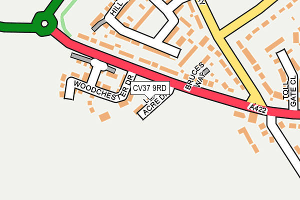 CV37 9RD map - OS OpenMap – Local (Ordnance Survey)