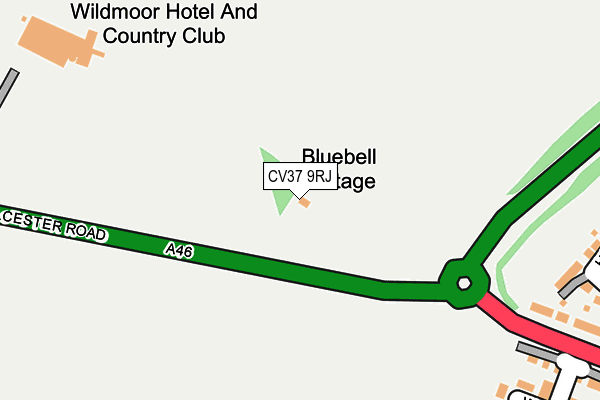 CV37 9RJ map - OS OpenMap – Local (Ordnance Survey)