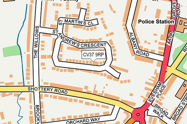 CV37 9RP map - OS OpenMap – Local (Ordnance Survey)
