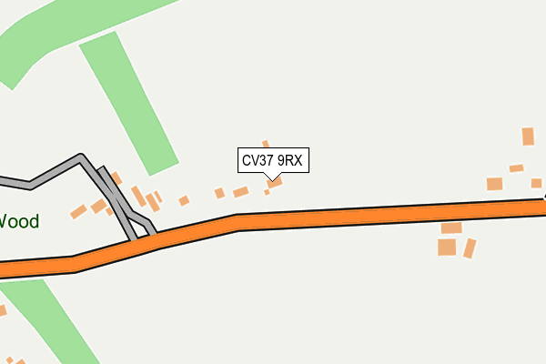 CV37 9RX map - OS OpenMap – Local (Ordnance Survey)