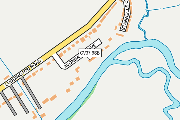 CV37 9SB map - OS OpenMap – Local (Ordnance Survey)