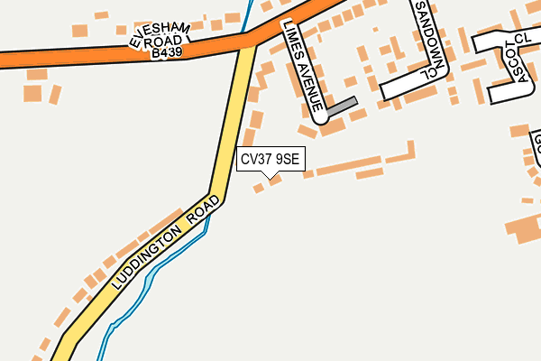 CV37 9SE map - OS OpenMap – Local (Ordnance Survey)