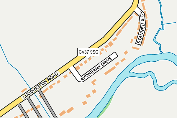 CV37 9SG map - OS OpenMap – Local (Ordnance Survey)