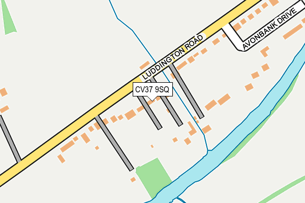 CV37 9SQ map - OS OpenMap – Local (Ordnance Survey)