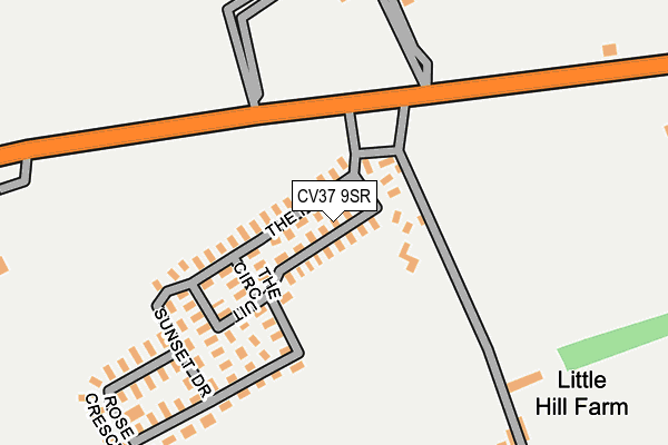 CV37 9SR map - OS OpenMap – Local (Ordnance Survey)