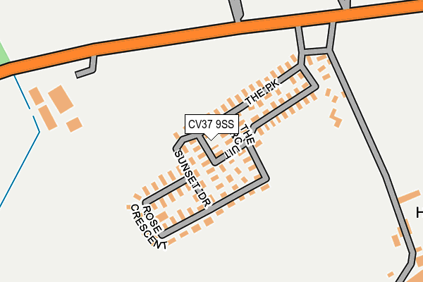 CV37 9SS map - OS OpenMap – Local (Ordnance Survey)