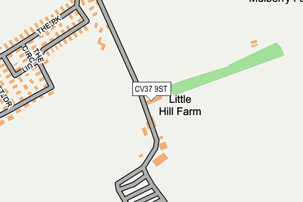 CV37 9ST map - OS OpenMap – Local (Ordnance Survey)