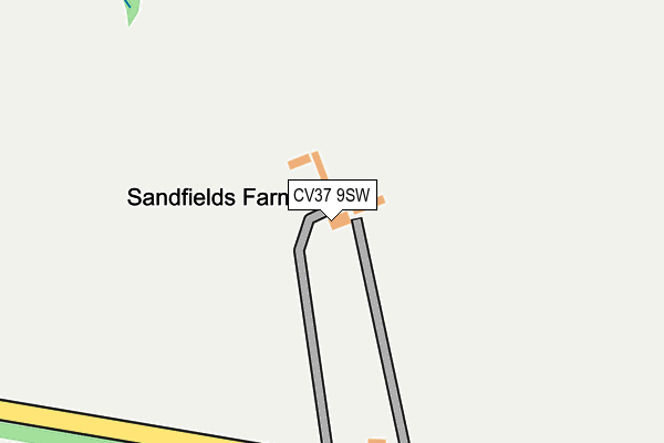 CV37 9SW map - OS OpenMap – Local (Ordnance Survey)