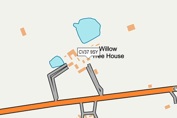 CV37 9SY map - OS OpenMap – Local (Ordnance Survey)
