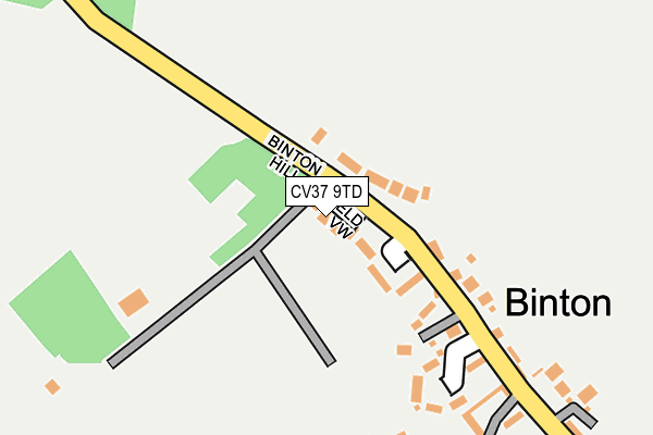 CV37 9TD map - OS OpenMap – Local (Ordnance Survey)