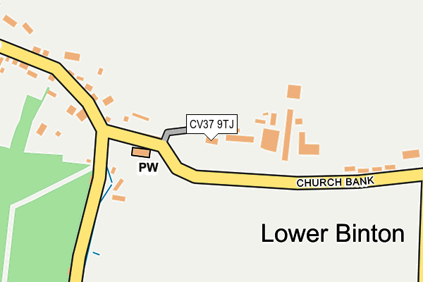 CV37 9TJ map - OS OpenMap – Local (Ordnance Survey)