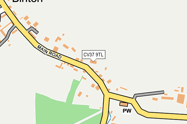 CV37 9TL map - OS OpenMap – Local (Ordnance Survey)
