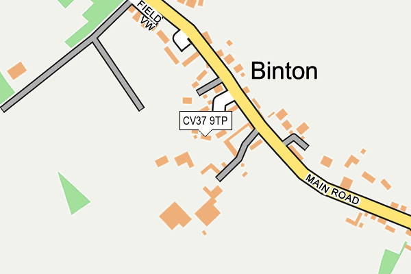 CV37 9TP map - OS OpenMap – Local (Ordnance Survey)