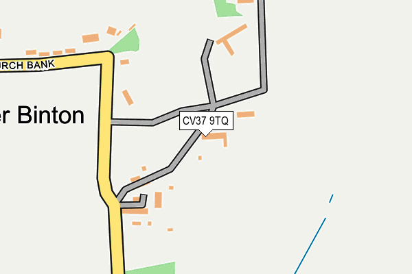 CV37 9TQ map - OS OpenMap – Local (Ordnance Survey)