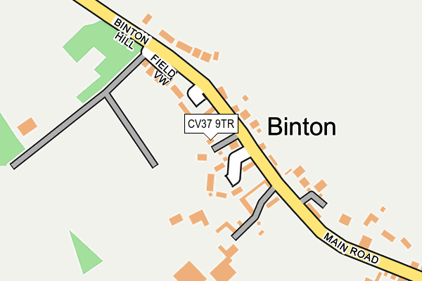 CV37 9TR map - OS OpenMap – Local (Ordnance Survey)