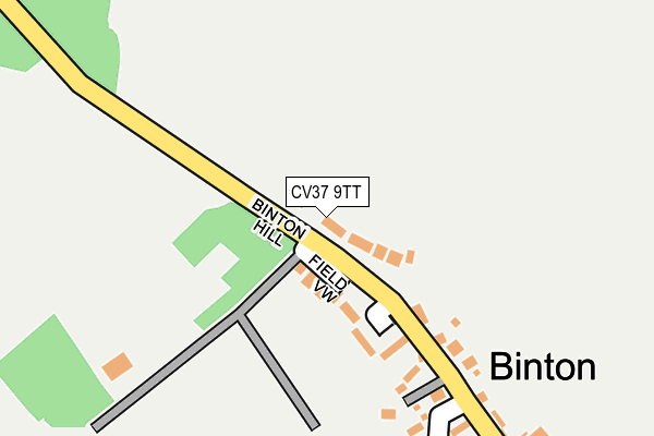 CV37 9TT map - OS OpenMap – Local (Ordnance Survey)
