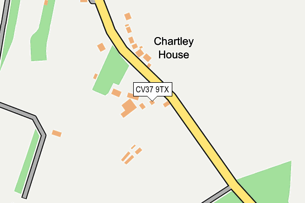 CV37 9TX map - OS OpenMap – Local (Ordnance Survey)