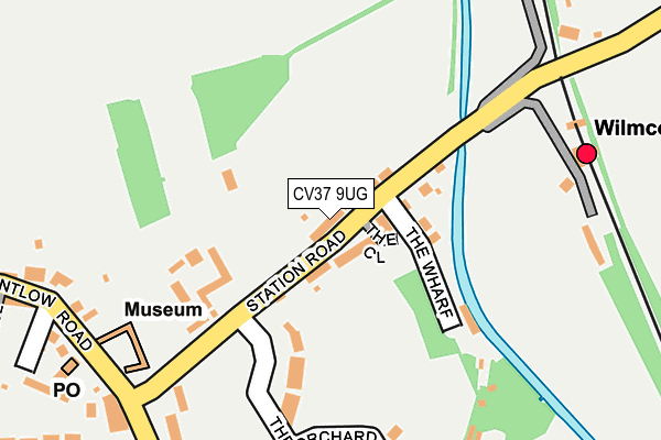 CV37 9UG map - OS OpenMap – Local (Ordnance Survey)
