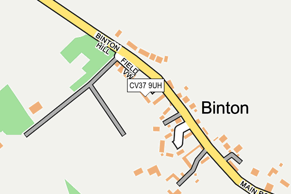 CV37 9UH map - OS OpenMap – Local (Ordnance Survey)