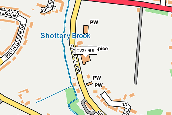 CV37 9UL map - OS OpenMap – Local (Ordnance Survey)