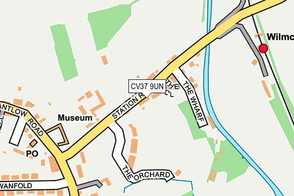 CV37 9UN map - OS OpenMap – Local (Ordnance Survey)
