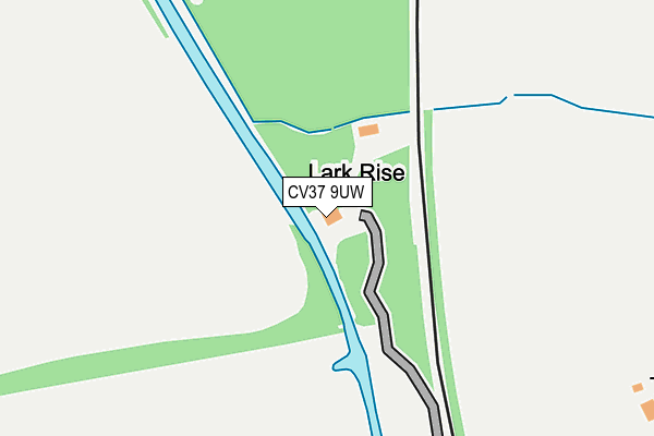 CV37 9UW map - OS OpenMap – Local (Ordnance Survey)