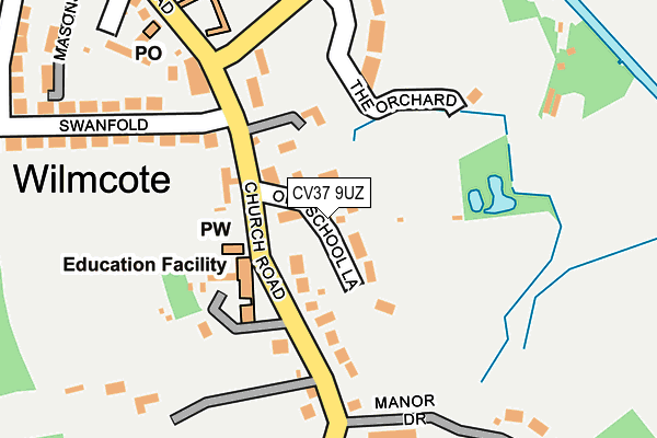 CV37 9UZ map - OS OpenMap – Local (Ordnance Survey)