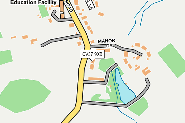 CV37 9XB map - OS OpenMap – Local (Ordnance Survey)