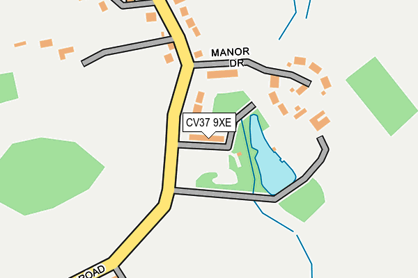 CV37 9XE map - OS OpenMap – Local (Ordnance Survey)