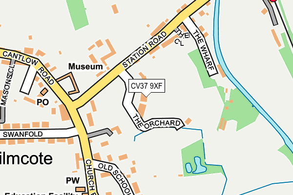 CV37 9XF map - OS OpenMap – Local (Ordnance Survey)