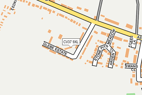 CV37 9XL map - OS OpenMap – Local (Ordnance Survey)