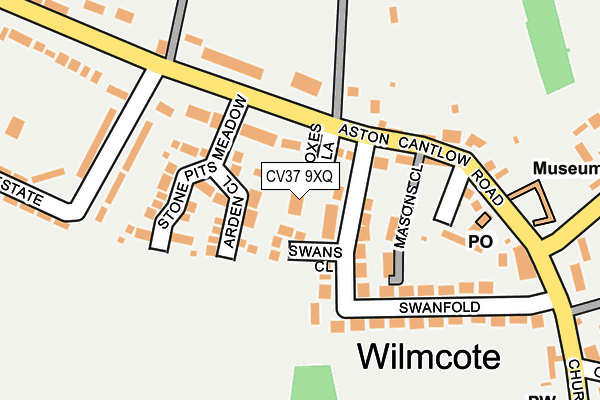 CV37 9XQ map - OS OpenMap – Local (Ordnance Survey)