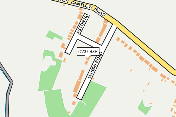 CV37 9XR map - OS OpenMap – Local (Ordnance Survey)