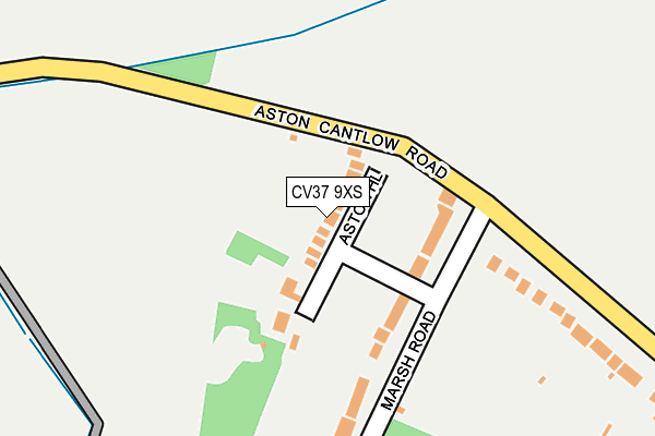 CV37 9XS map - OS OpenMap – Local (Ordnance Survey)
