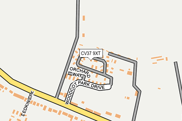 CV37 9XT map - OS OpenMap – Local (Ordnance Survey)
