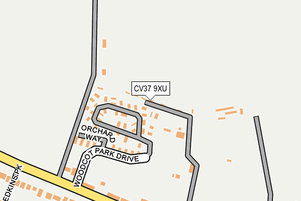 CV37 9XU map - OS OpenMap – Local (Ordnance Survey)