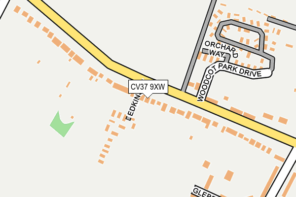 CV37 9XW map - OS OpenMap – Local (Ordnance Survey)