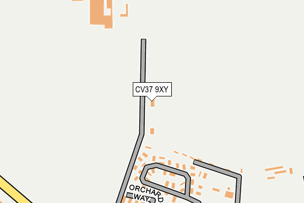 CV37 9XY map - OS OpenMap – Local (Ordnance Survey)