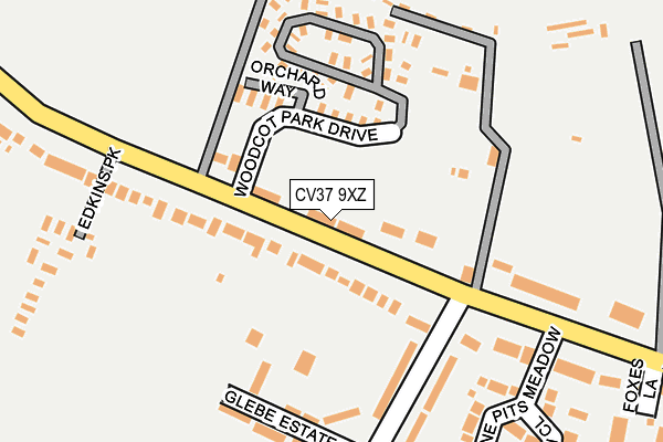 CV37 9XZ map - OS OpenMap – Local (Ordnance Survey)