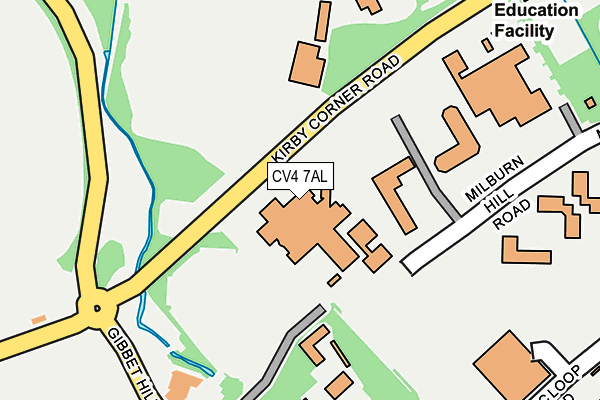 CV4 7AL map - OS OpenMap – Local (Ordnance Survey)