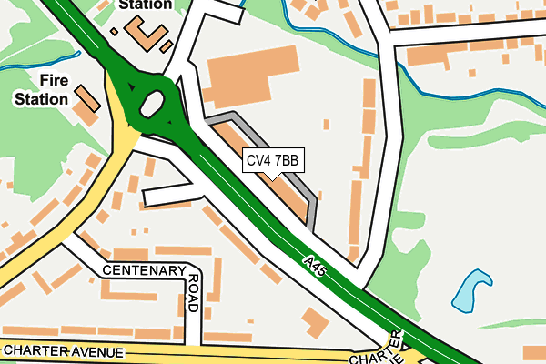 CV4 7BB map - OS OpenMap – Local (Ordnance Survey)