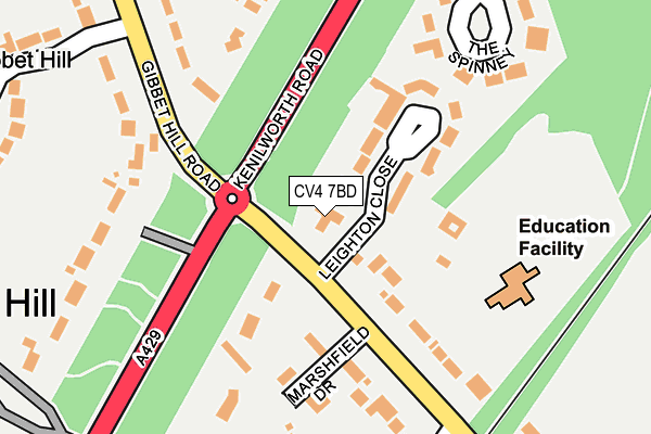 CV4 7BD map - OS OpenMap – Local (Ordnance Survey)