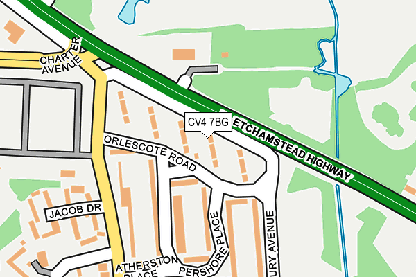 CV4 7BG map - OS OpenMap – Local (Ordnance Survey)