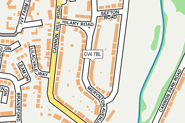 CV4 7BL map - OS OpenMap – Local (Ordnance Survey)