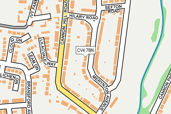 CV4 7BN map - OS OpenMap – Local (Ordnance Survey)