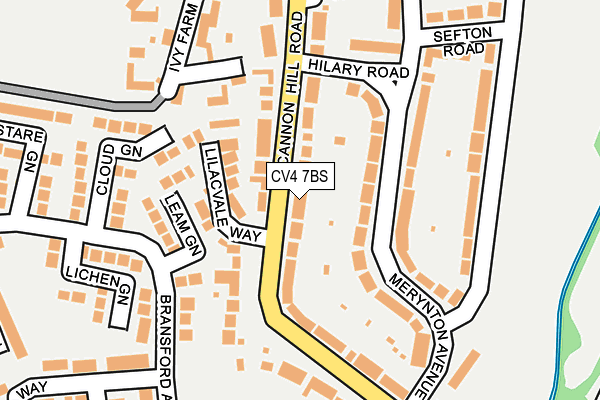 CV4 7BS map - OS OpenMap – Local (Ordnance Survey)