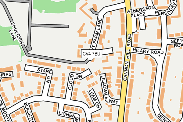 CV4 7BU map - OS OpenMap – Local (Ordnance Survey)