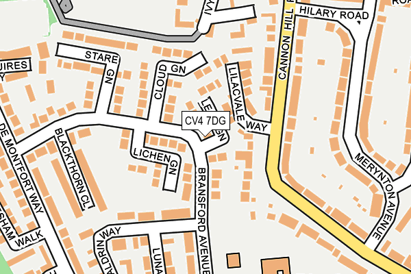 CV4 7DG map - OS OpenMap – Local (Ordnance Survey)