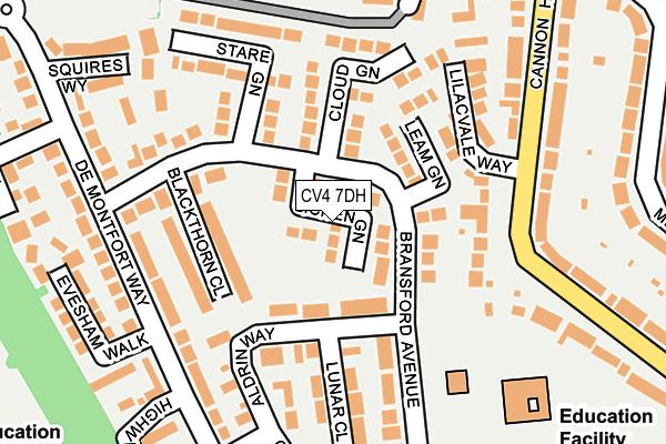 CV4 7DH map - OS OpenMap – Local (Ordnance Survey)