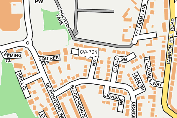 CV4 7DN map - OS OpenMap – Local (Ordnance Survey)